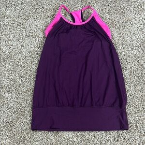 lululemon athletica Purple and Pink Tank Top